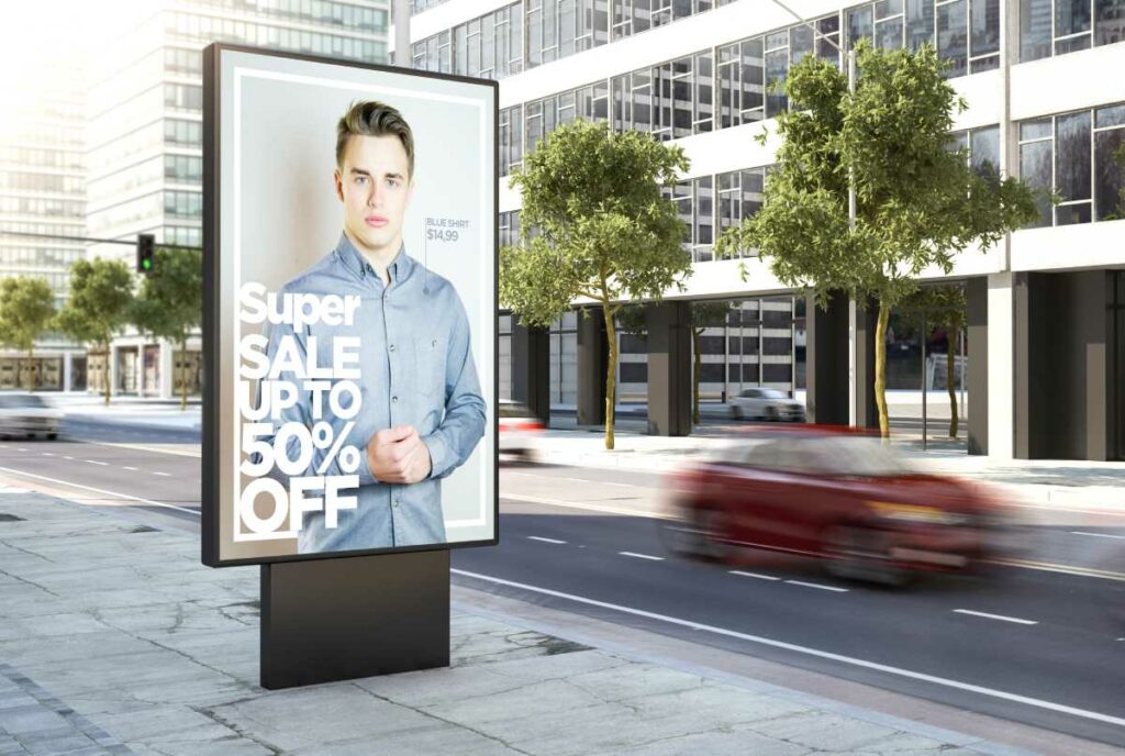 Outdoor digital billboard