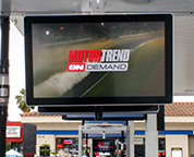 Digital screen gas pump advertisement