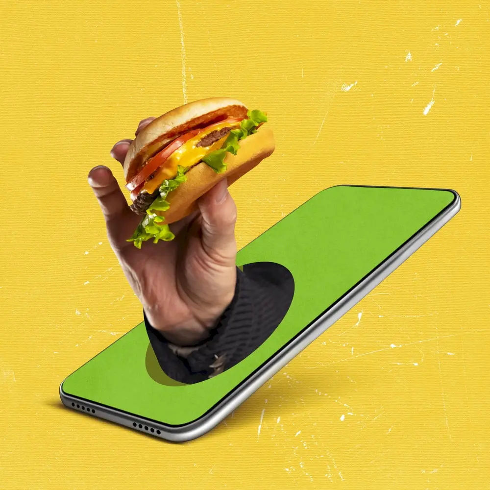 Creative burger ad
