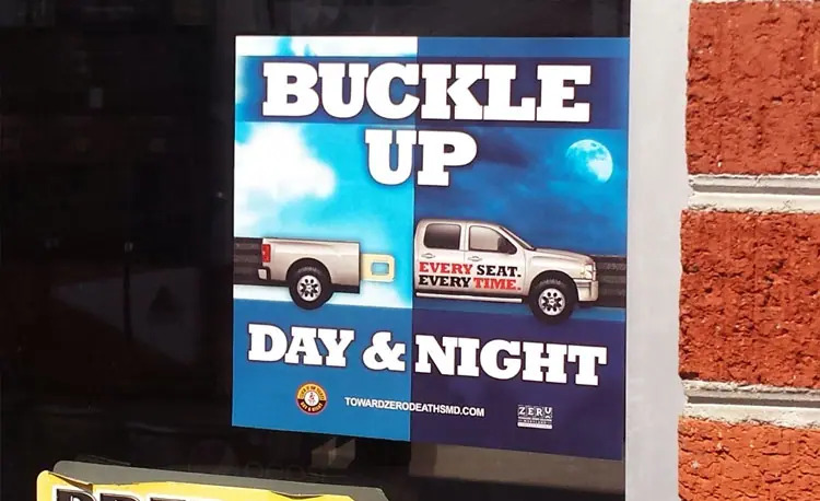 MD DOT ad for buckling your seatbelt while driving